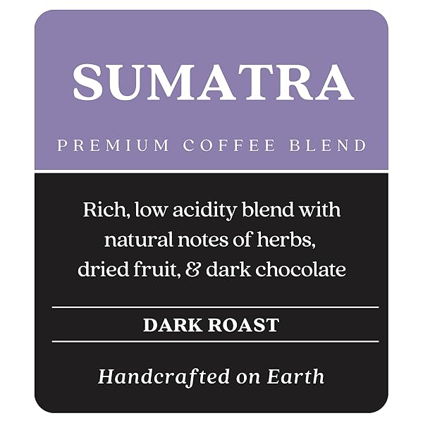 COPPER MOON WHOLE BEAN COFFEE, DARK ROAST, SUMATRA BLEND, 5 LB