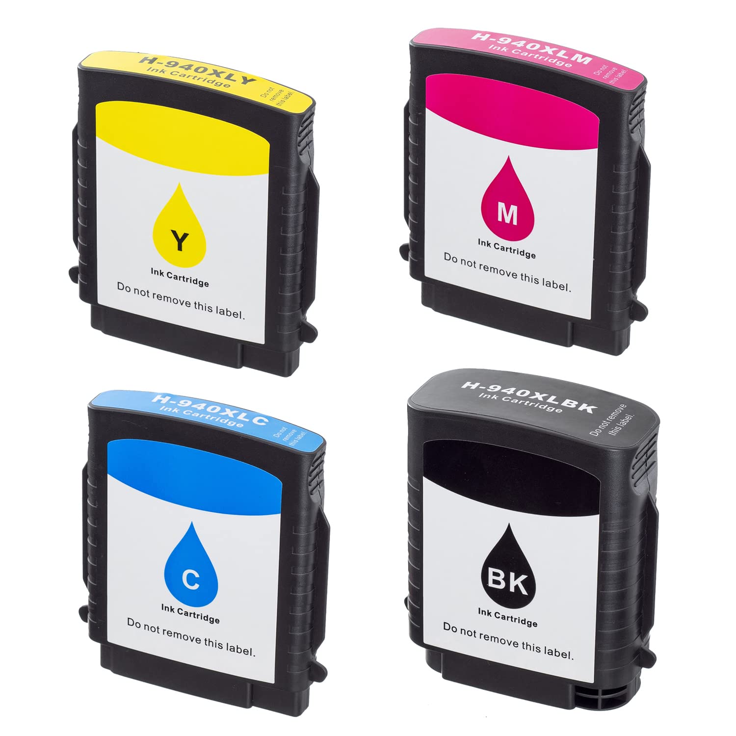 Lucky Bridge 4PK LKB 940XL Ink Cartridges compatible for HP940 Printhead C4900A C4901A with Officejet Pro 8000 8500 8500A 8500A Plus Printers (940XL Cartridge)-UK