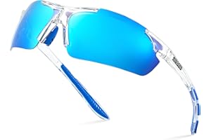 Xagger Polarized Wrap Around Sport Sunglasses for Men Women UV400 Baseball Softball Glasses