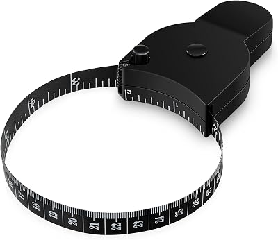 LiteTour Body Tape Measure - Retractable Self-Locking Fitness Tool 60 Inch