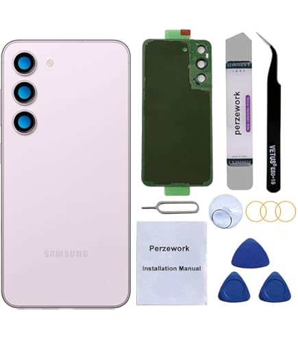 Amazon.com: Perzework Rear Back Glass Replacement for Samsung