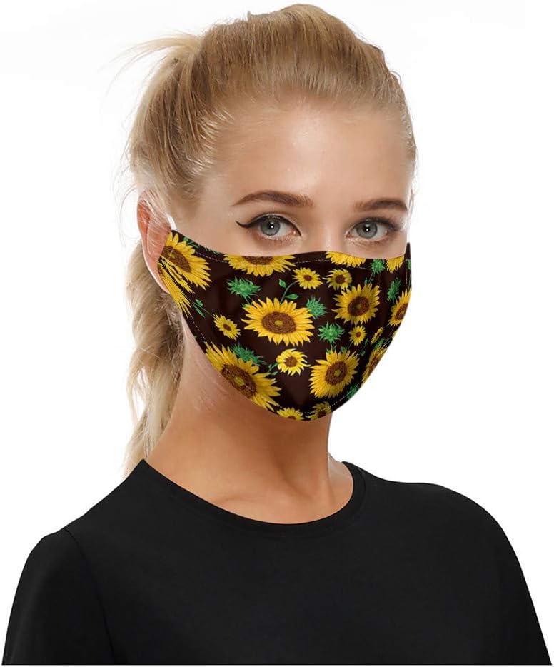 Anti-Dust Protective Mouth Face Cover with 2 pcs Carbon Filter Breathing Face Shields Washable Reusable Half Facepiece Protection from Dust, Pollen - Earloop Mouth Face Guard for Men Women Kids