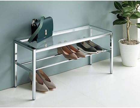 Amazon 家具 収納 イス チェア ベンチ 幅84cm アクリル玄関ベンチ H ダイニングベンチ オンライン通販