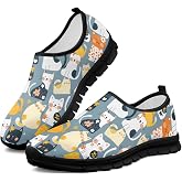 xixirimido Women's Slip On Shoes Casual Low Top Flat Sneakers Non-Slip Comfort Breathable Footwear for Walking Tennis
