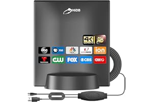 TV Antenna HiDB TV Antenna for Smart TV Indoor, Long Range Reception Antenna for TV Without Cable, Antenna TV Digital HD Indoor Support All Free HDTV Channels