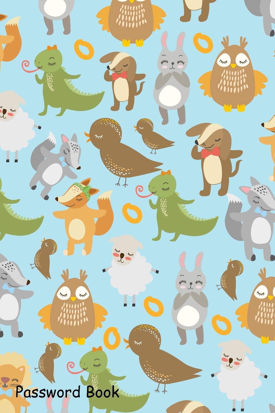 Password Book: Include Alphabetical Index With Birds And Animals