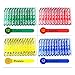 Jiusion 48Pcs Prepared Microscope Slides Specimen Animals Insects Plants Flowers Sample Biological Specimen, Stereo Microscope Slide for Kids Children Students Enlighten Education primary