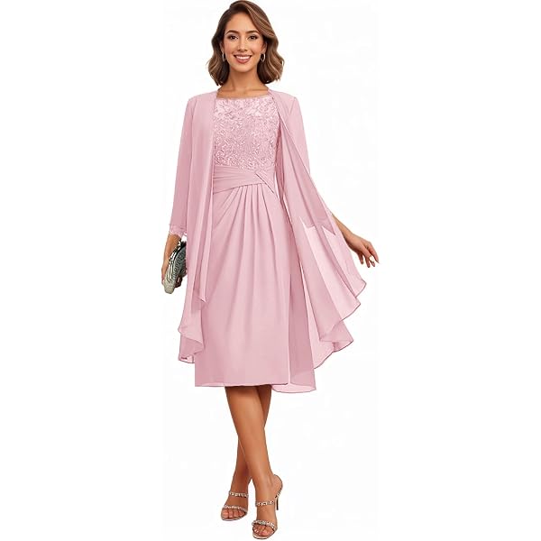 Amazon.com: Sage-Green Mother of The Bride Dresses for Wedding Tea Length 2  Pieces Beaded Appliques Wedding Guest Dress with Sleeves, US 22w :  Clothing, Shoes & Jewelry