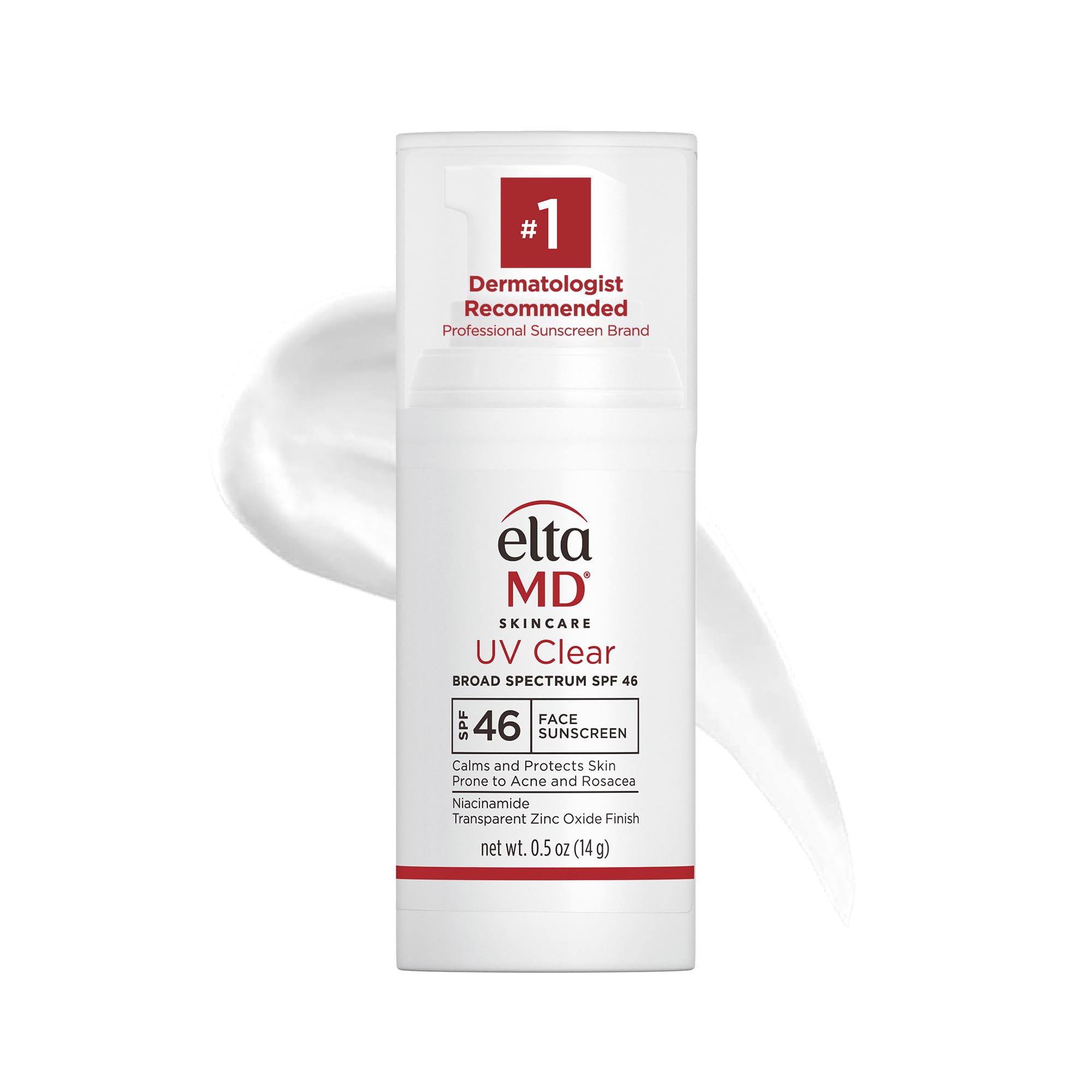 Photo 1 of EltaMD UV Clear Face Sunscreen SPF 46, Oil Free Sunscreen with Zinc Oxide, Dermatologist Recommended, 0.5 oz