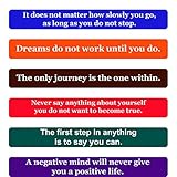 Wisdom Quotes Fridge Magnets- Inspirational Words and Motivational Quotes Magnet Set –The Perfect Gift to Inspire Friends, Family, and Co-Workers, Set of 6 Individual Quote Magnets by Home & Beyond