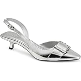 DKNY Womens Naylor Slingback Pointed Toe with Belt Detail