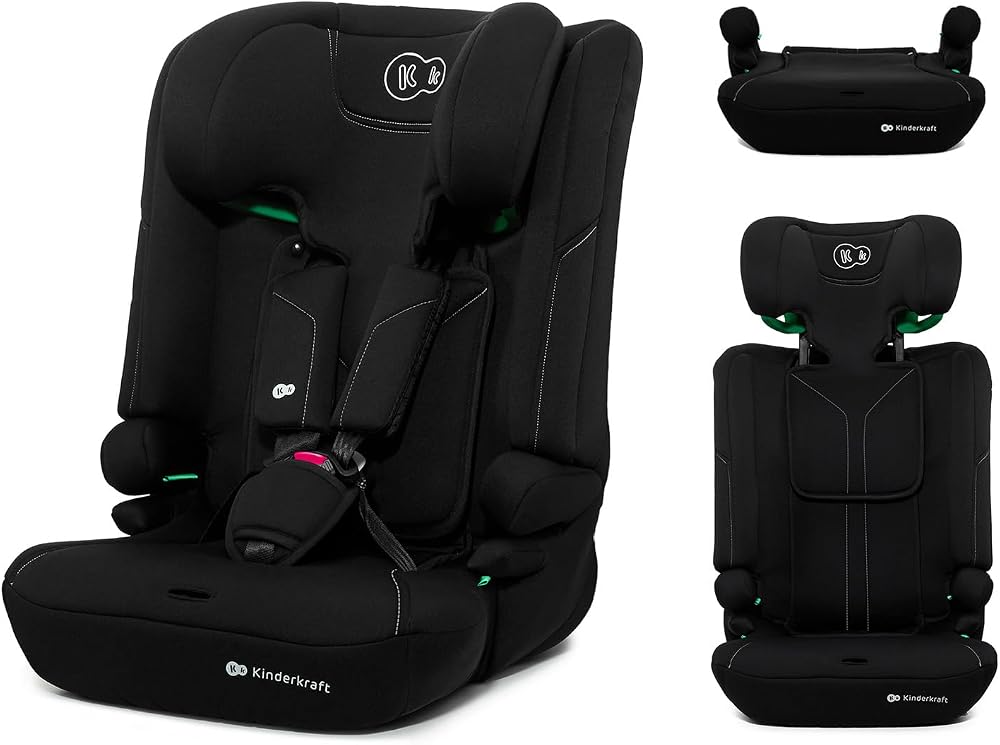 Kinderkraft i-Comfy Car Seat 76-150 cm Adjustable 5-Point Harness Black