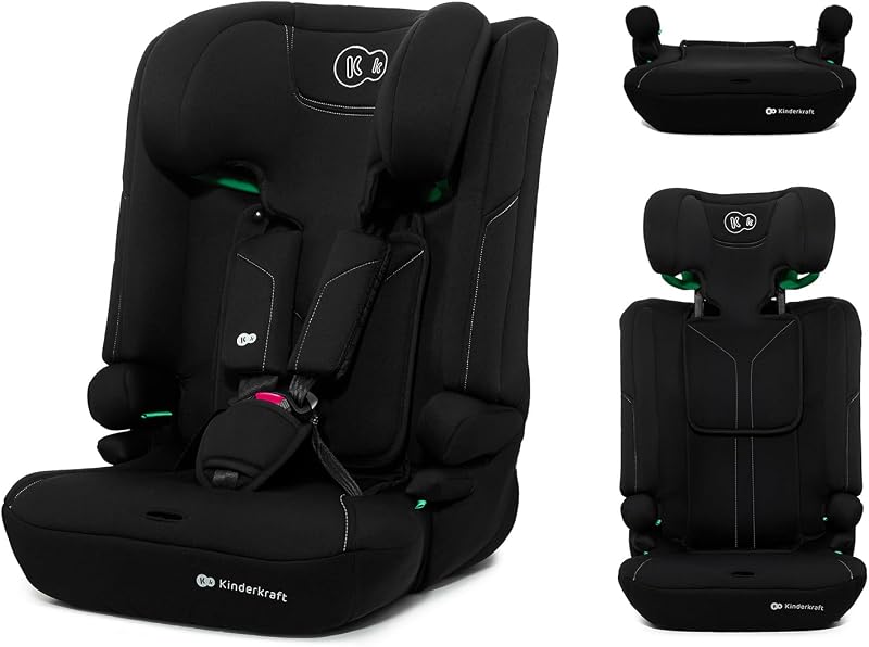 Kinderkraft i-Comfy Car Seat 76-150 cm Adjustable 5-Point Harness Black
