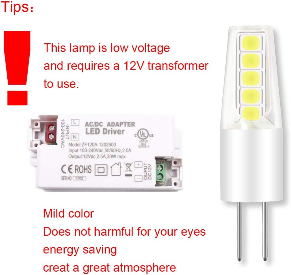 LED G4 Bulb Bi-Pin Base,12V G4 LED Bulb 2W 20W Halogen Replacement - Image 5