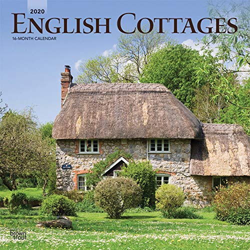 English Cottages 2020 12 x 12 Inch Monthly Square Wall Calendar, UK United Kingdom Gardening Outdoor by