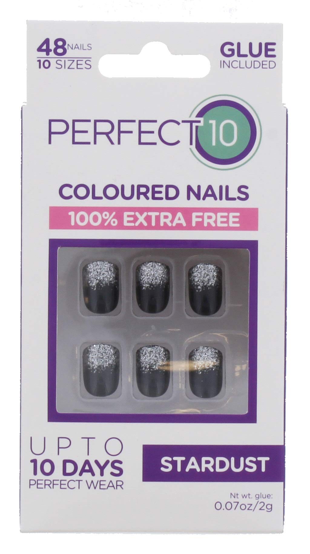 PERFECT 10 Stardust Nails 48Pk