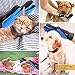 AOFITEE Pet Grooming Glove, Pet Washing Deshedding Bath Brush, Gentle Massage Tool with Enhanced Five Finger Design, Efficient Pet Hair Remover Mitts for Dogs, Cats & Horses with Long & Short Fur