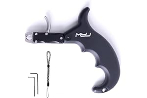 Moyujian Archery Release Using Aviation Aluminum6061-T6 Integrated Die-Casting Technology Bow Release Can Adjust Trigger Position According to Finger Length