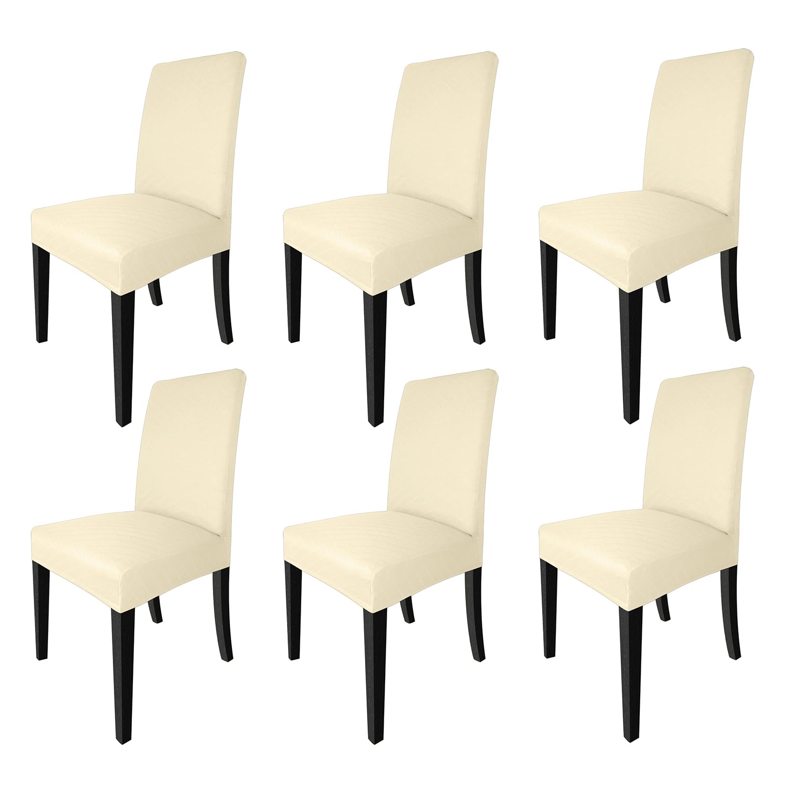 Photo 1 of NORTHERN BROTHERS Dining Room Chair Covers Set of 6, Seat Covers for Dining Room Chairs, Removable Washable Dining Chair Slipcovers for Home, Hotel, Banquet