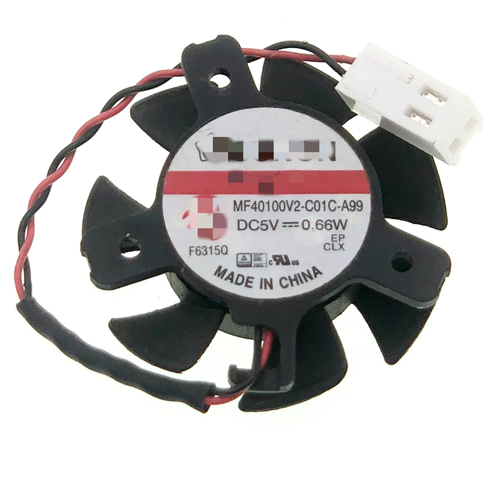 Photo 1 of New Cooling Fan for Sunon MF40100V2-C01C-A99 Diameter 37MM Hole Distance 20 26 26MM DC 5V 0.66W 2-Pin 2-Wire