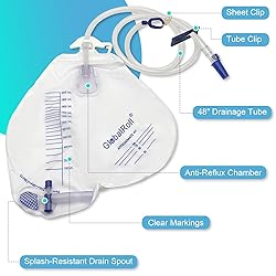 GlobalRoll Urinary Drainage Bag with Anti-Reflux