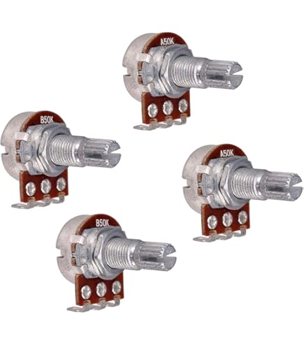 4PCS Push Pull Guitar Potentiometer A25K B25K A50K B50K