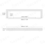 Sayayo SUS304 Black 12 Inch Towel Holder Self Adhesive & Screw Mount view 6