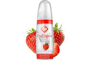 ID Frutopia Strawberry Flavored Water Based Lubricant for Privacy – Naturally Sweetened, Vegan, Sugar Free Personal Lubricant