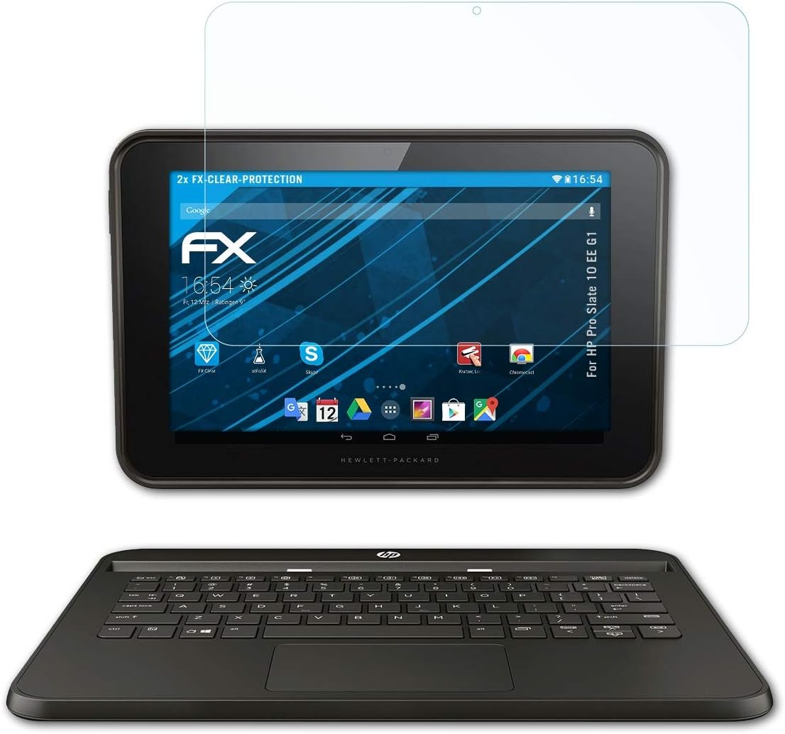 atFoliX Screen Protection Film Compatible with HP Pro Slate 10 EE G1 Screen Protector, Ultra-Clear FX Protective Film (2X)