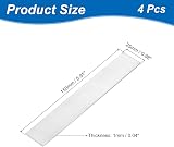 sourcing map 4Pcs Zinc Sheets 99.995% Purity 0.04"x1"x6" Metal Foil Anode Strip view 2