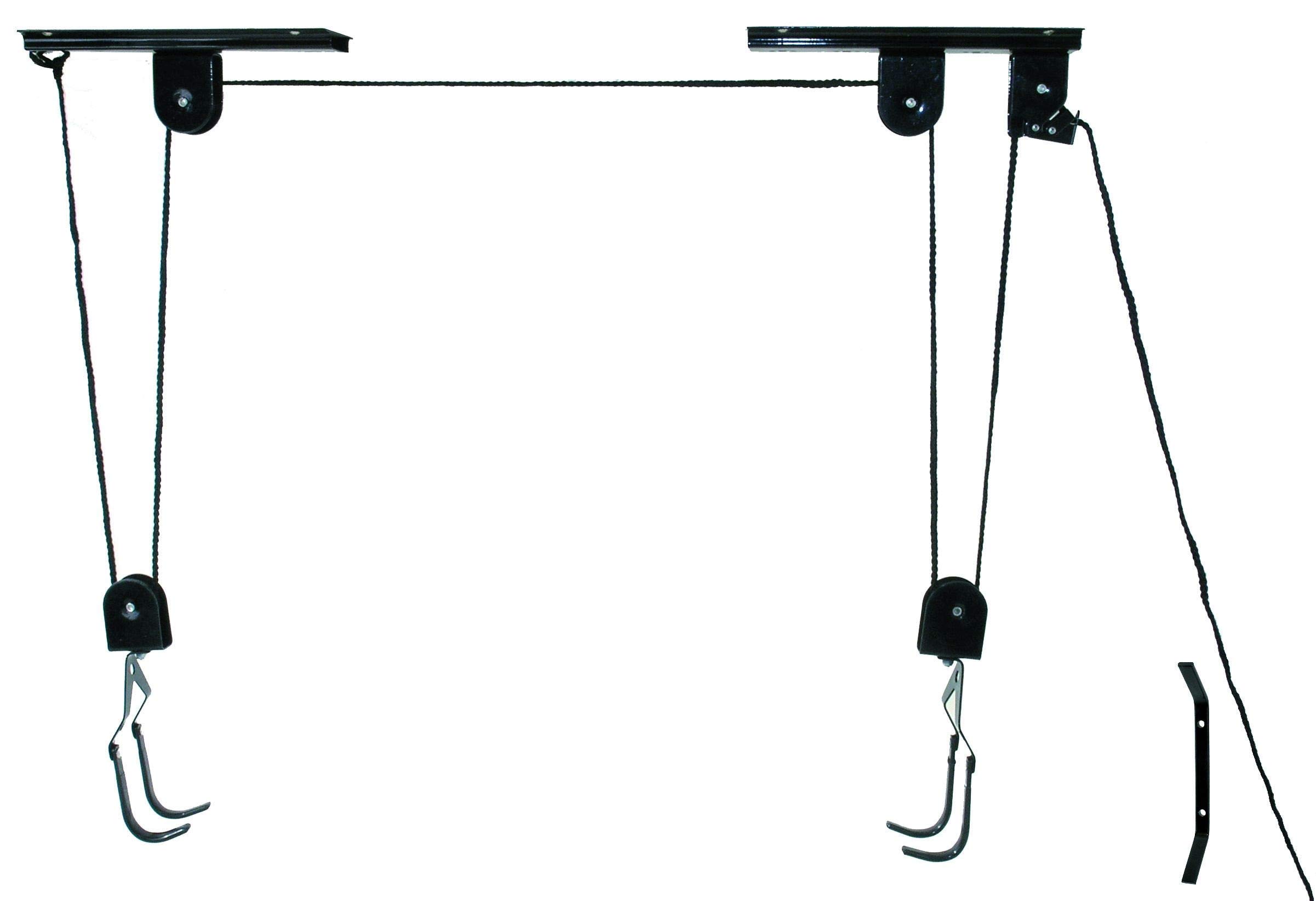 P4B Universal Bicycle Ceiling Hoist, TÜV/GS-Tested, Holds up to 20 kg, Black