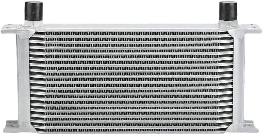 Amazon Noblik アルミラジエーター 19列の英国のタイプ車のエンジンオイルクーラー 冷却ラジエーター 交換用ユニバーサルクーラー オイルクーラー 車 バイク