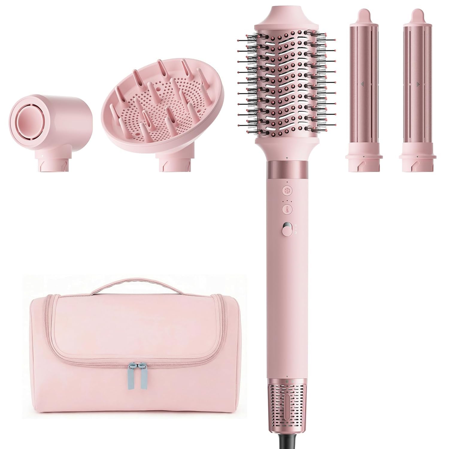 Photo 1 of MESCOMB 5 in 1 High-Speed Hot Air Styler - Professional Frizz-Free Hair Dryer Brush, Fast Drying Hair Dryer with Diffuser, No Heat Damage Air Styler Wrap - Curl, Volumize Gift for Women