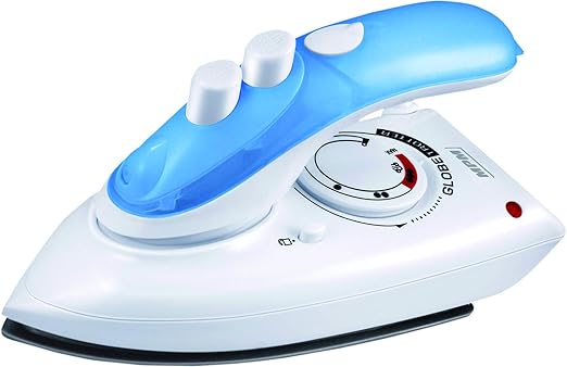 MPM MZE-02 Plancha de Viaje, 800 W, 0.03 litros, Blanco y Azul ...