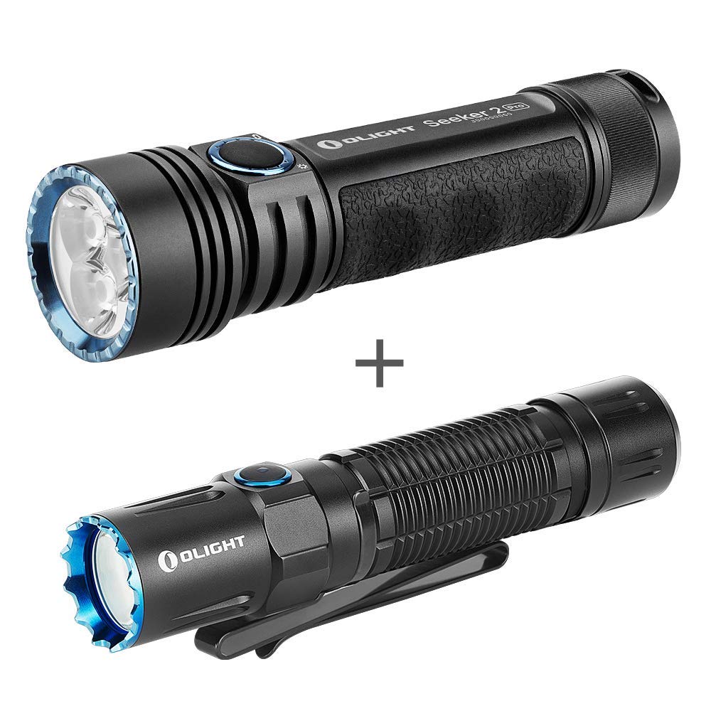 OLIGHT 3200 Lumens Seeker 2 Pro Bundle 1800 Lumens M2R Pro Tactical Flashlight