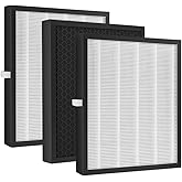 KJ217 Filter Replacement Compatible with MOOKA KJ217 Smart Large Air Purifier, 3 Packs