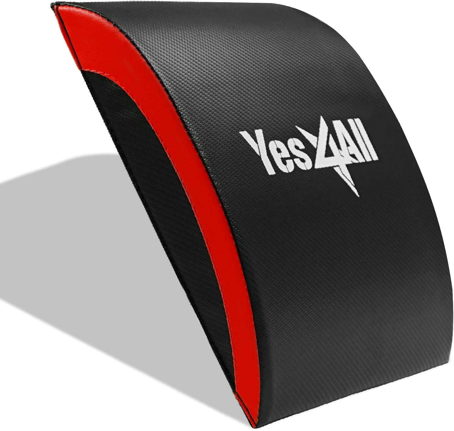 Yes4All G8Z2 Ab Exercise Mat Abdominal Wedge – Support for Abs Workout, Sit Up – Abdominal Mat (Red) - No Tailbone,1. Red