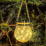 Solar Lantern Outdoor Hanging Solar Light led Mason