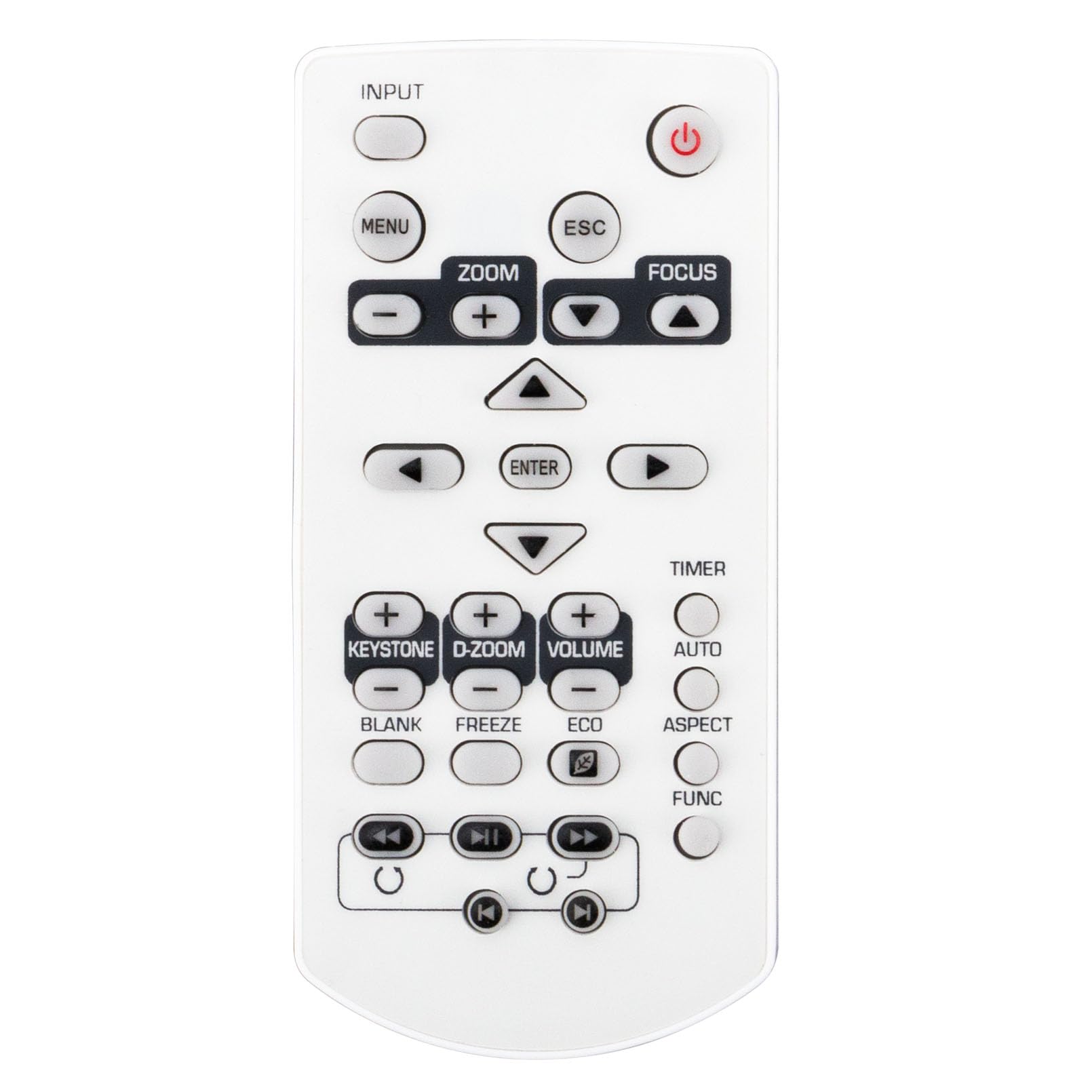 VINABTY YT-130 Replace Projector Remote Control Fit for Casio Projector XJ‑A142 XJ‑A147 XJ‑A242 XJ‑A247
