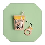 New Cute Quicksand Bubble Tea for Airpods Case Soft