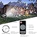 Decoration Projector Lights, Christmas Projector Lamp with Rotating Snowflake & Snow Falling, Remote Timer 4 Modes IP65 Waterproof LED Landscape Projector for Christmas Halloween Birthday Wedding Part