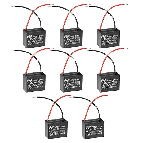 Uxcell Cbb61 Run Capacitor 450v Ac 2 5uf 2 Wire Metallized