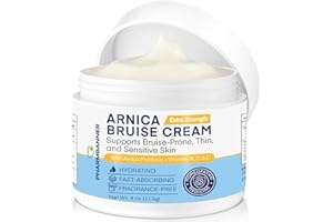 PHARMBANNER Arnica Bruise Cream Extra Strength – Fast-Acting Arnica Montana with Vitamins K, C & E for Bruising, Swelling, Discoloration & Thin Skin – Hydrating Moisturizer for Face & Body – 4 oz