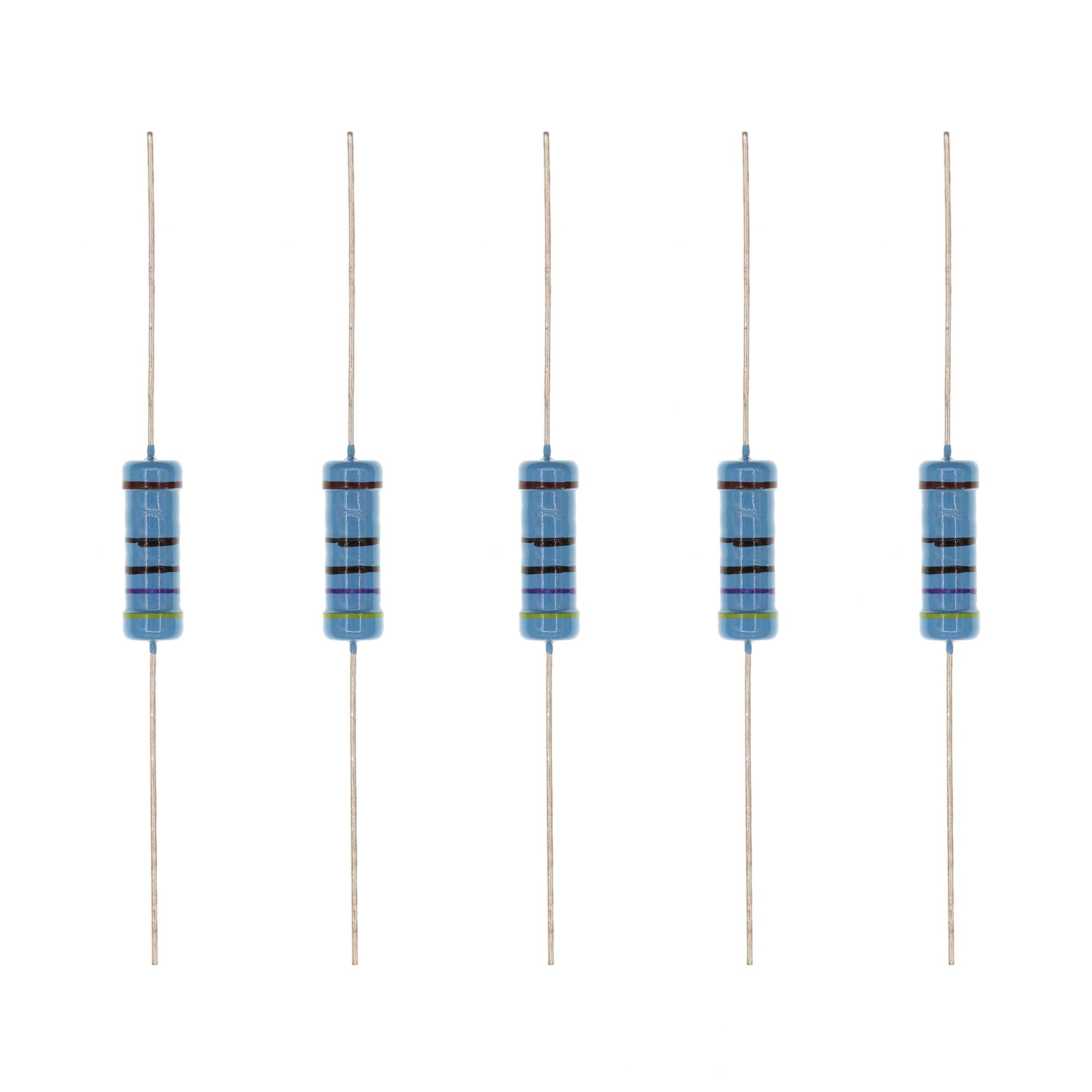 HUABAN 20PCS 3W 3 Watts 470R 470 Ohm 1% Metal Film Resistor