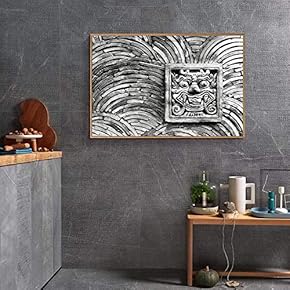 Floating Framed for Living Room Bedroom Black and...