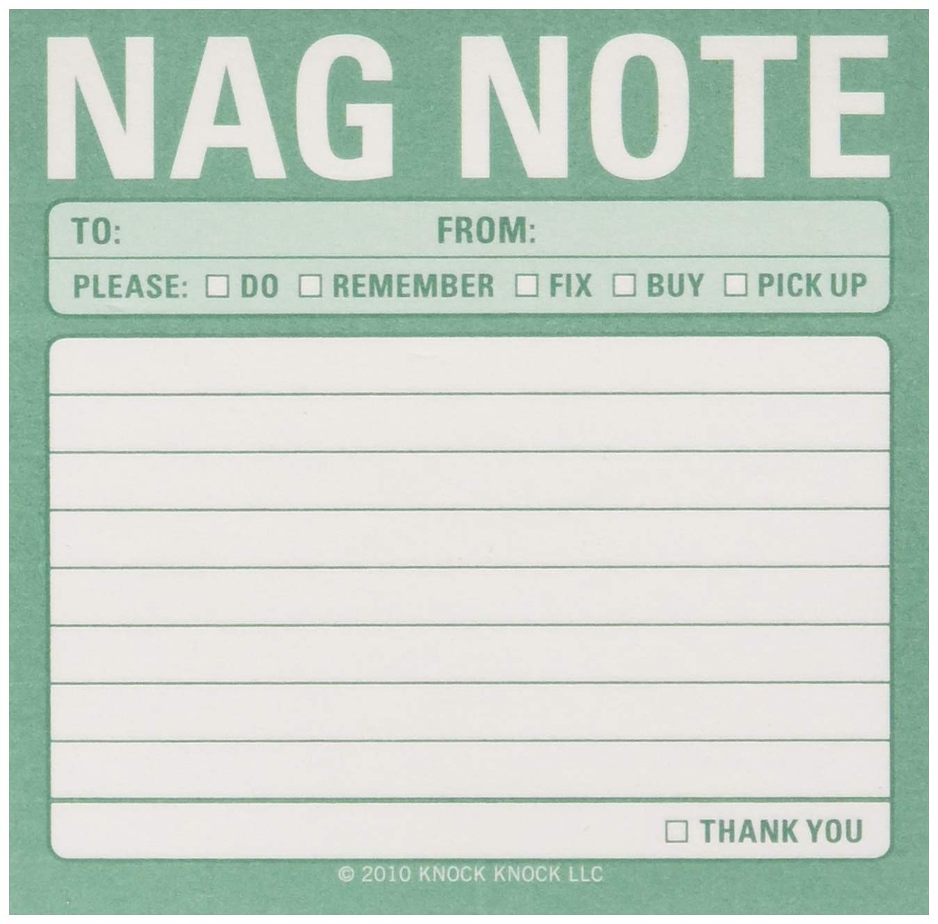 Knock Knock Knock Nag Notes Sticky Notes