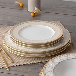 Noritake Trefolio Gold 12-Piece Dinnerware