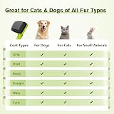 Pecute Slicker Dog Brush Self-Clean 90% Fur Removal Large Upgraded Button view 2