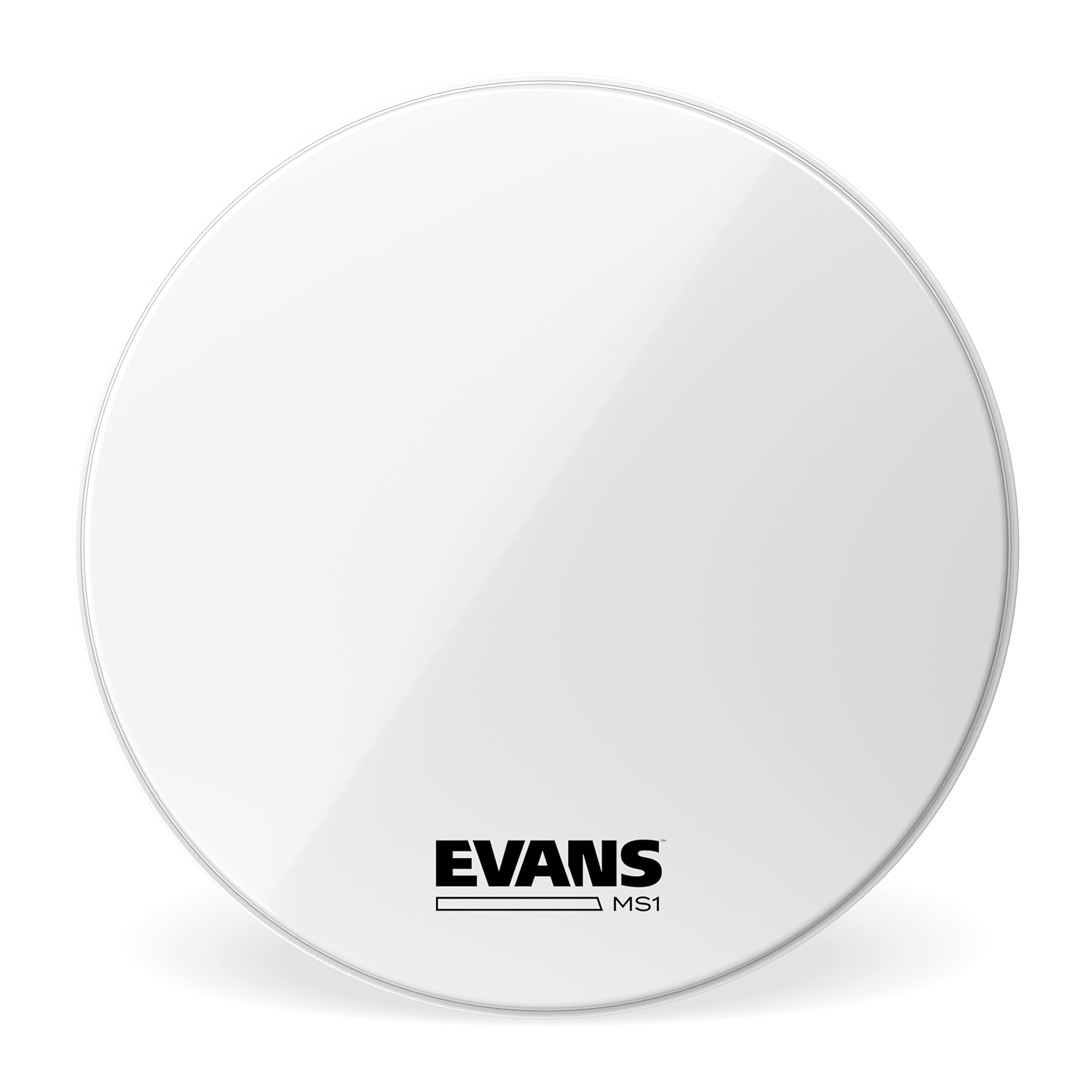 Evans MS1 White Marching Bass Drum Head, 30 Inch