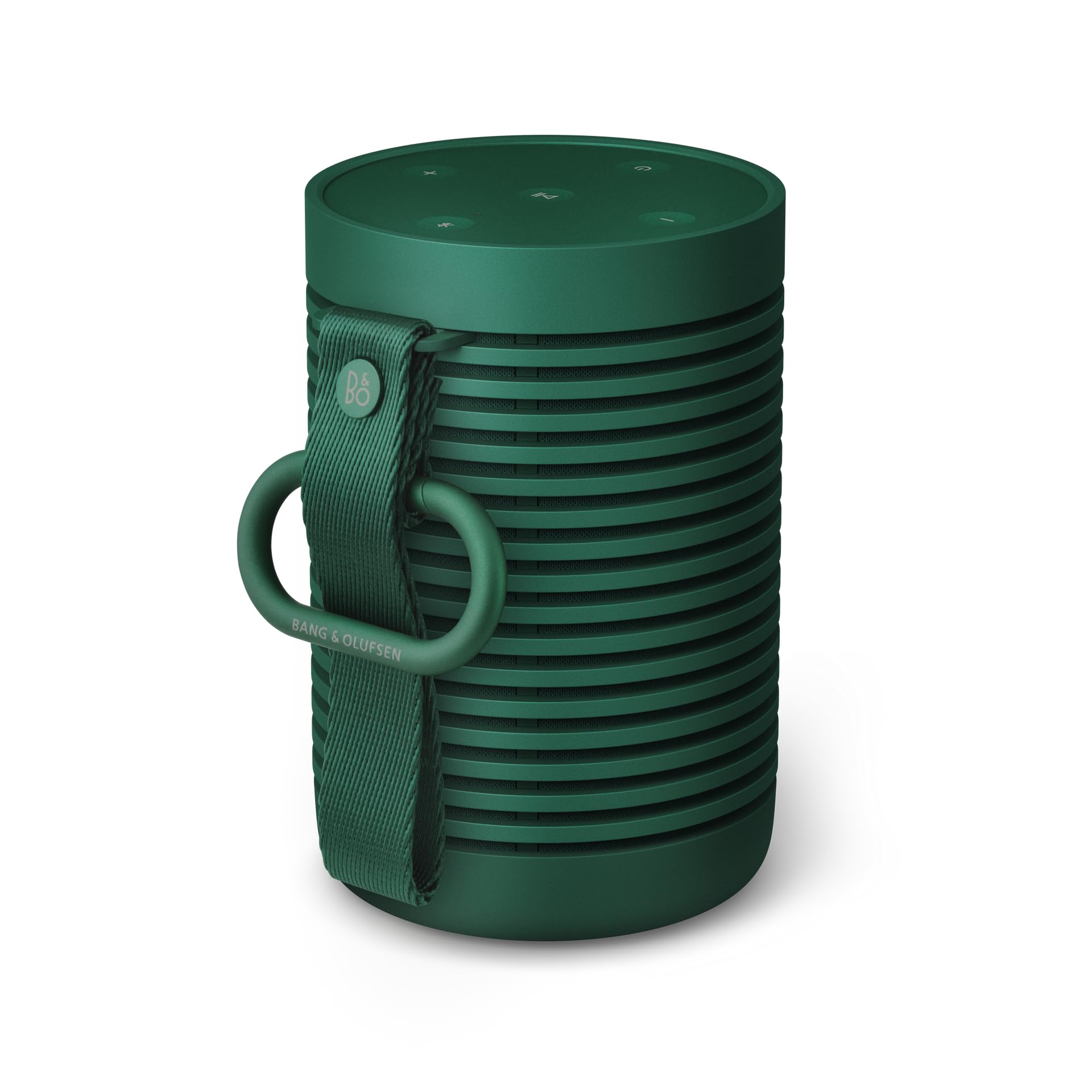 Bang & Olufsen Beosound Explore – Portable Bluetooth Speaker, Waterproof (IP67), Outdoor Loud Speaker for Travel, Home & Camping, 360 Degree Sound, 27 Hours Battery Life - Green